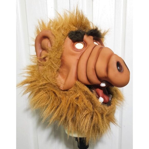 Vintage Alf Full Head Mask Collegeville 80s 90s Alien Sitcom Halloween Costume T - Picture 1 of 8